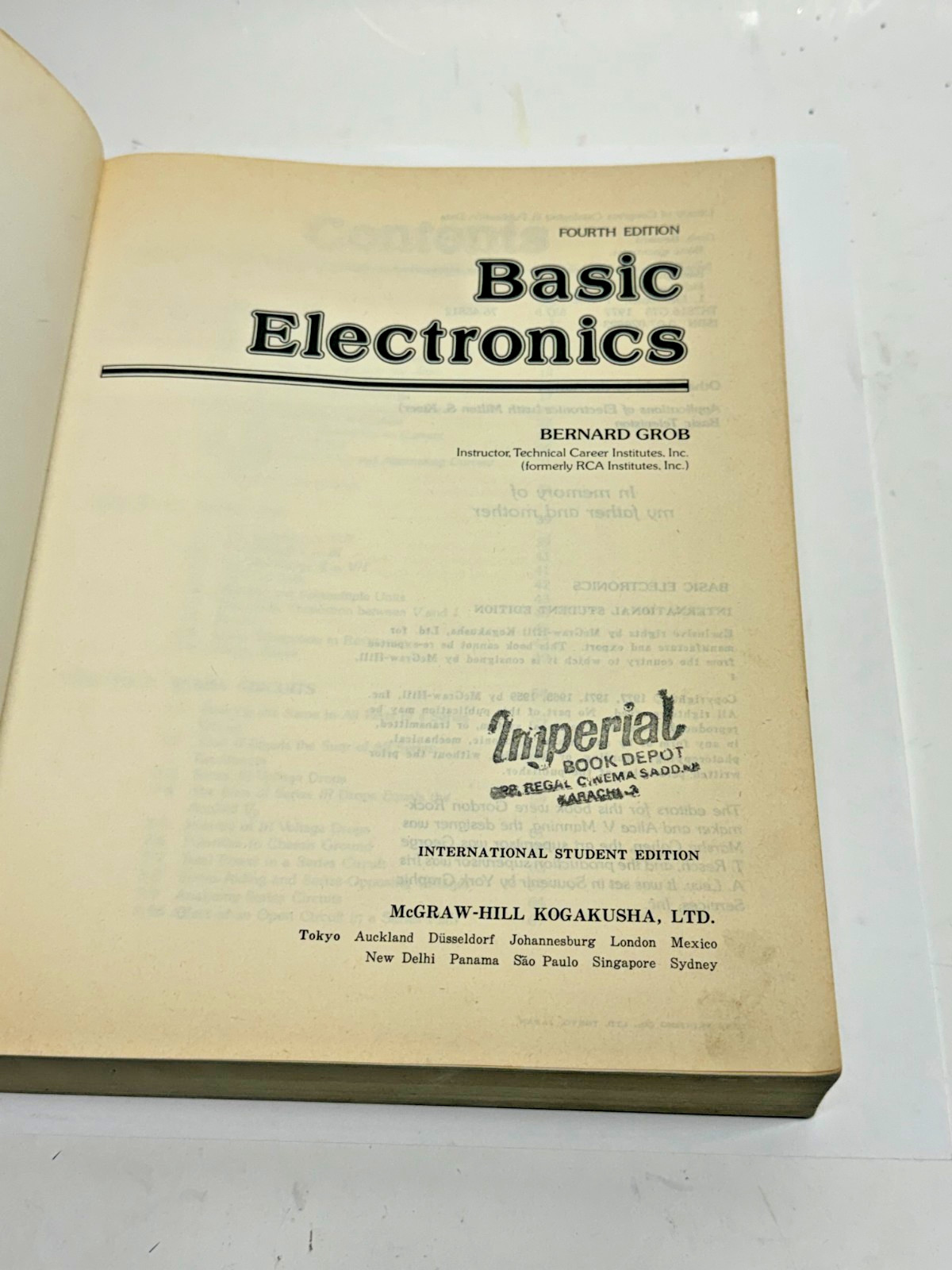 Vintage Basic Electronics 4th Edition by Bernard Grob