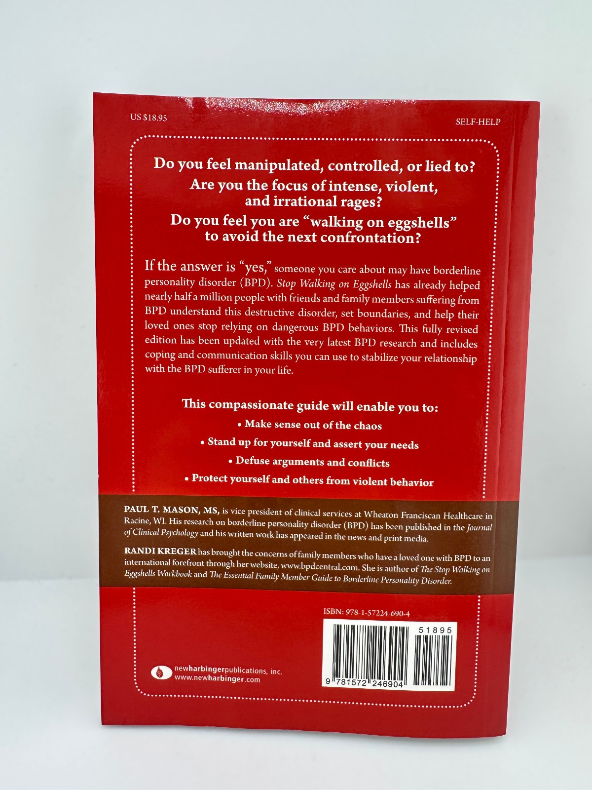Stop Walking on Eggshells 2nd Edition Mason Kreger Borderline Personality