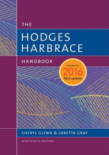 Hodges Harbrace Handbook, 2016 MLA Update – Hardcover By Glenn, Cheryl – GOOD