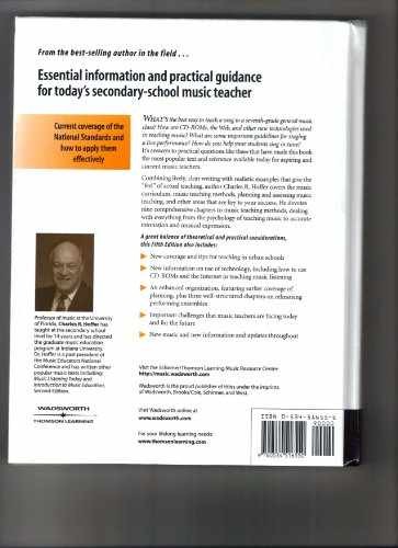 Teaching Music in the Secondary Schools – Hardcover, by Hoffer Charles – Good