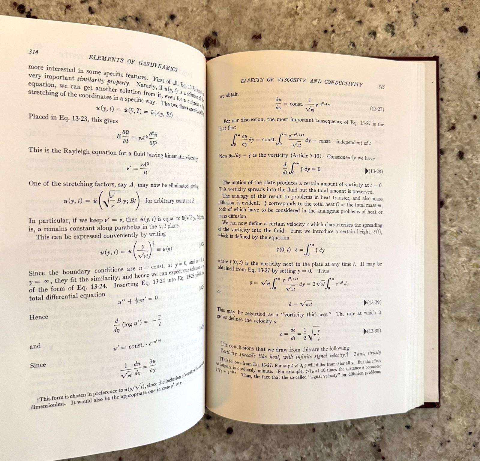 GALCIT Aeronautical: Gasdynamics by Liepmann & Roshko 1957 Edition Reprint HCVG