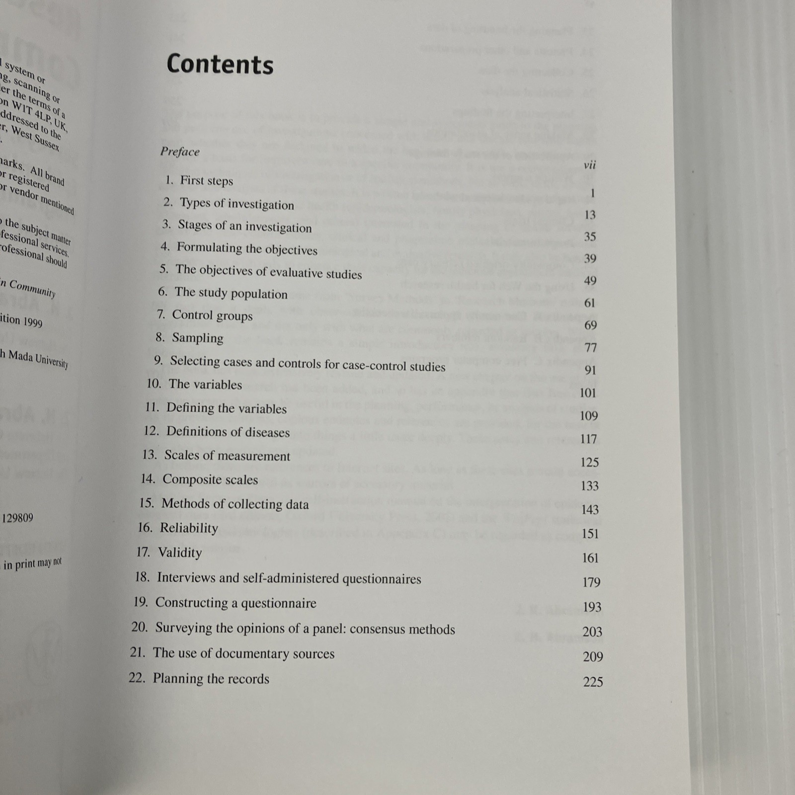 Research Methods in Community Medicine : Surveys Epidemiological Research 6th ed