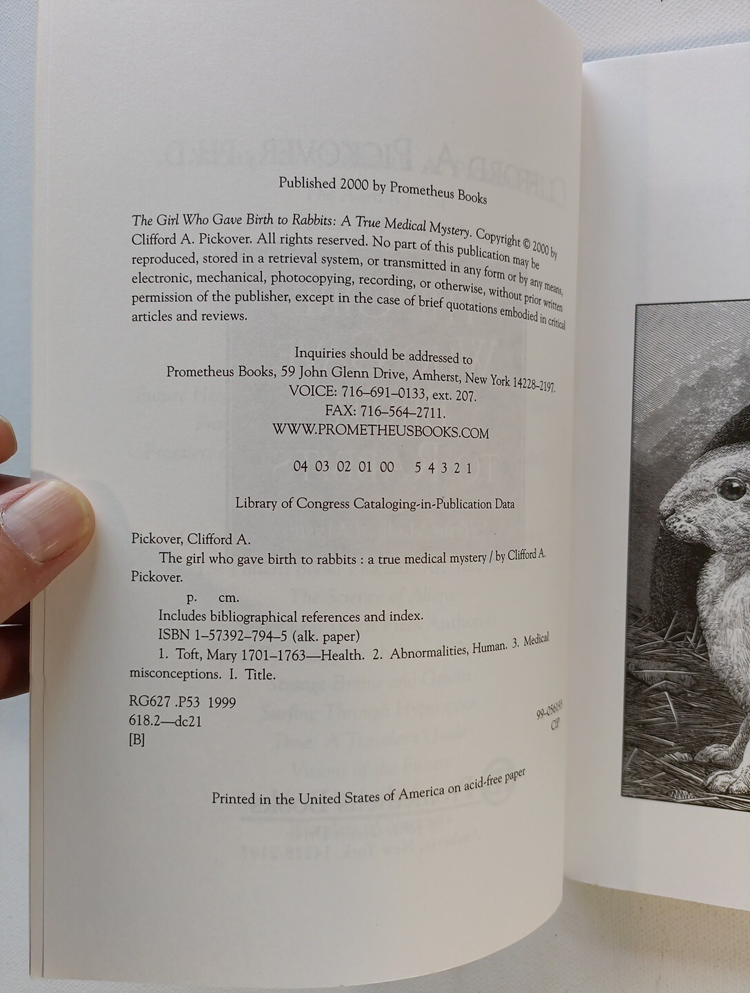 The Girl Who Gave Birth to Rabbits: A True Medical Mystery by Clifford Pickover