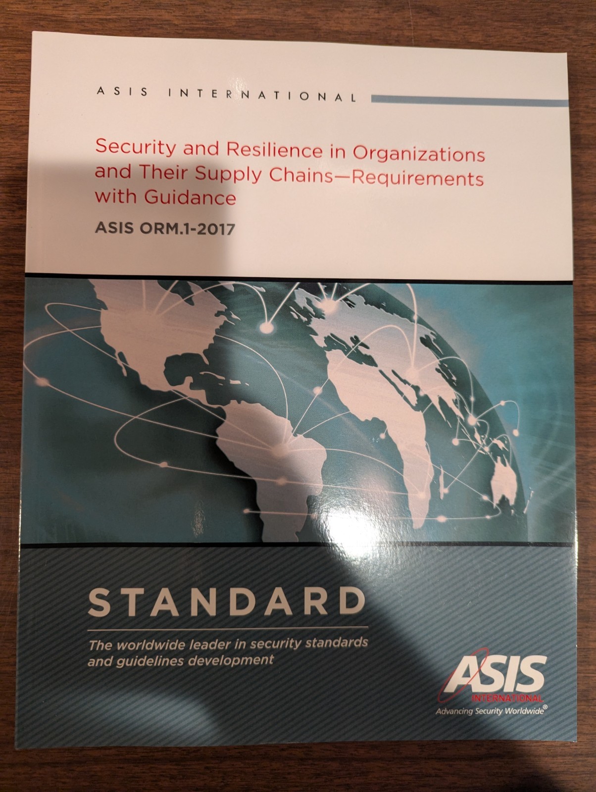 Security and Resilience in Organizations and their Supply Chains Standard