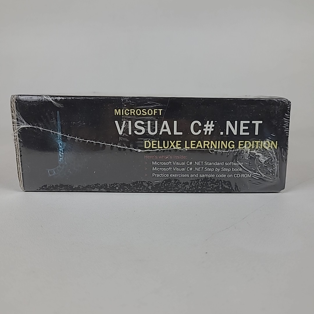 Microsoft Visual C# .NET Deluxe Learning Edition 2002 SEALED BRAND NEW
