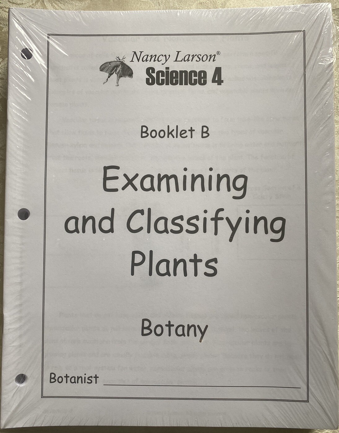 Nancy Larson Science 4 Package of 24 New and Sealed Student Booklets B Botany