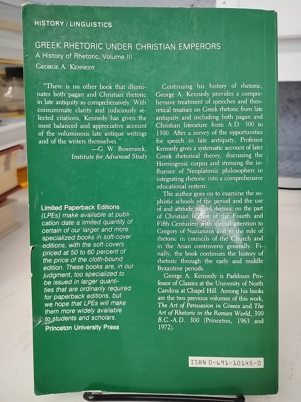 History of Rhetoric, Volume III – Greek Rhetoric Under Christian Emperors by…