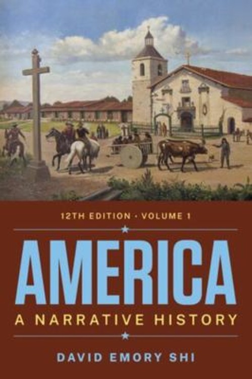 America : A Narrative History Volume 1 Paperback David E. Shi