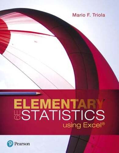 Elementary Statistics Using Excel by Mario Triola: Used