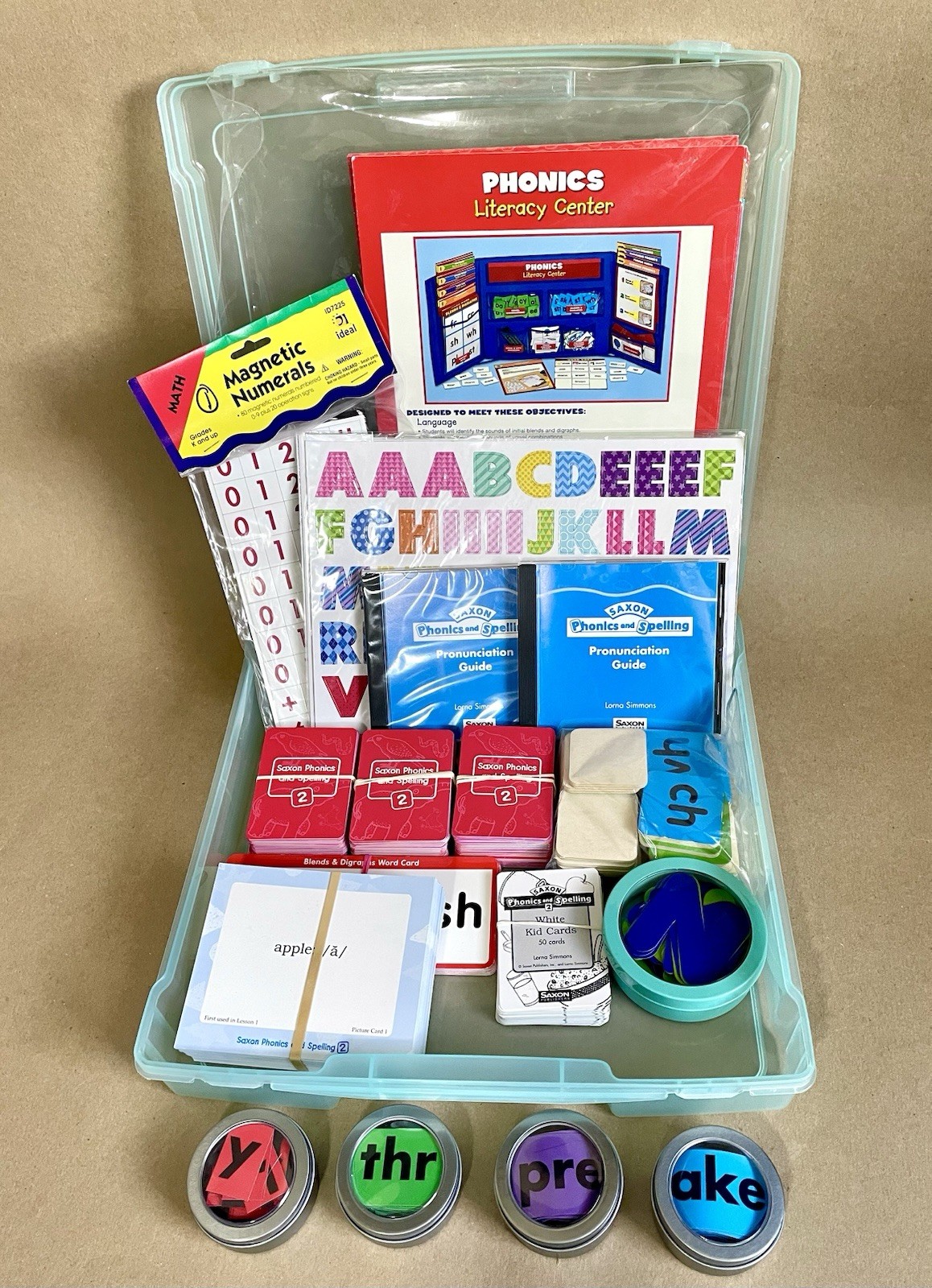 Vtg Hooked On & Saxon Phonics – Mixed Lot, Parent’s Toolbox, Level 2, 4 & Misc.