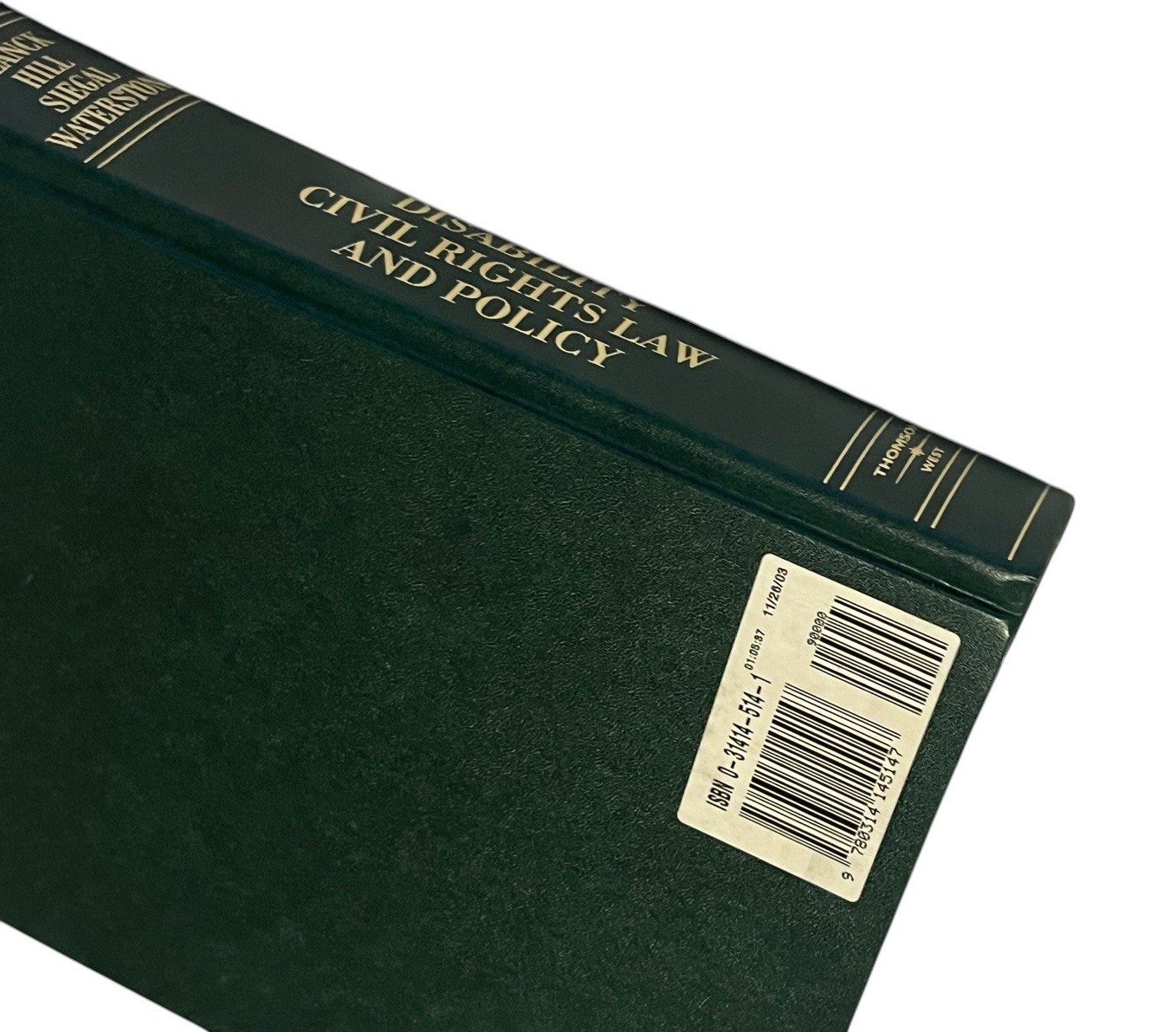 Hornbooks Ser.: Disability Civil Rights Law and Policy by Peter Blanck, Eve…