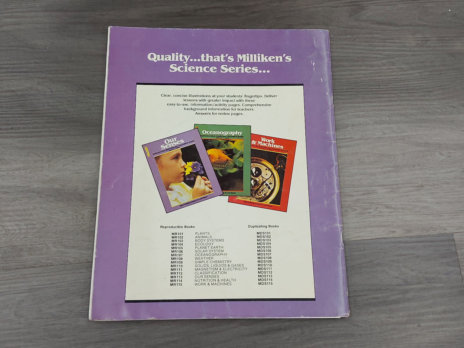 ⭐️⭐️⭐️⭐️⭐️ Vintage Milliken MR108 Weather: Reproducible Pages + Teacher’s Guide