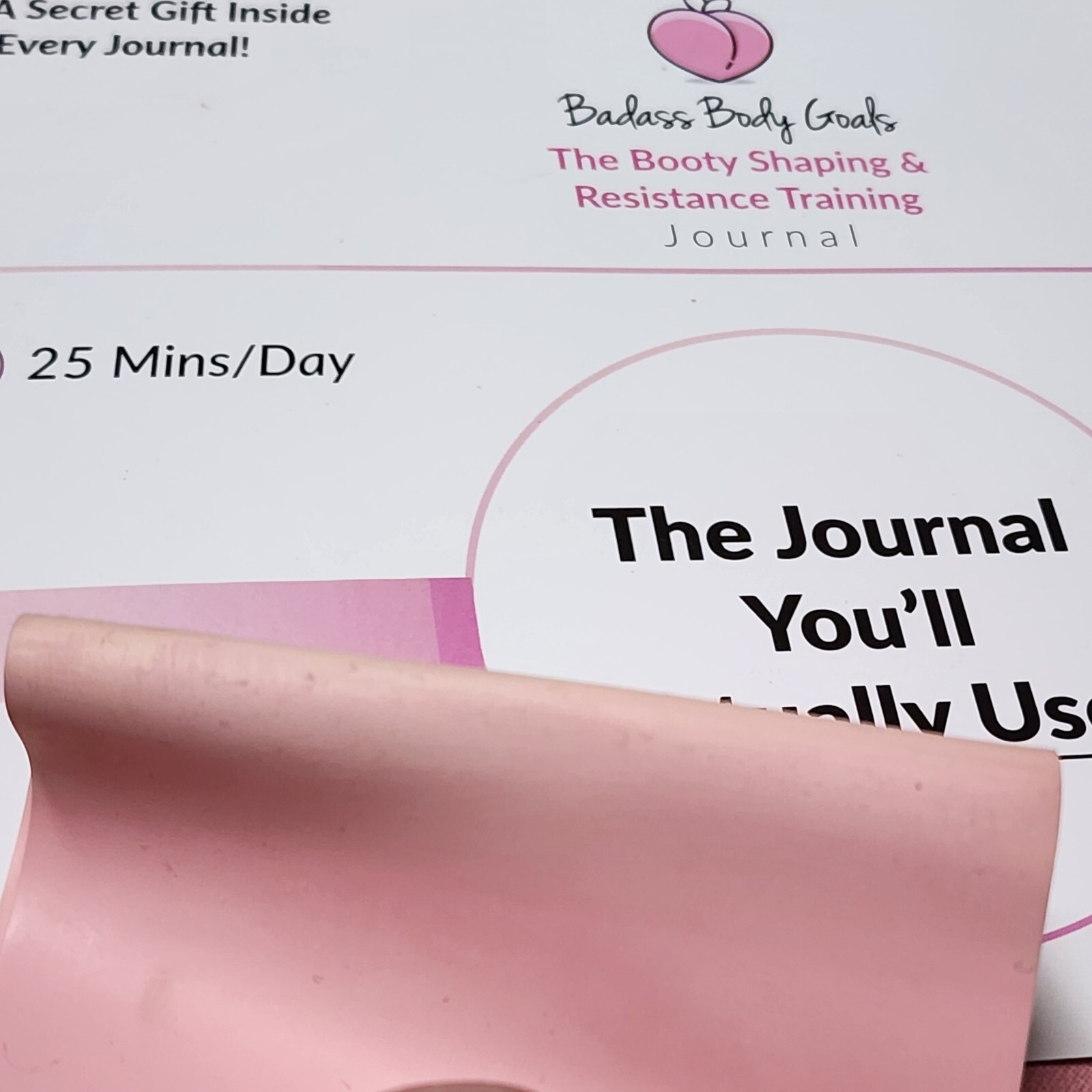 Pink Badass Body Goals Journal : The Booty Building and Waist Trimming,Not Used