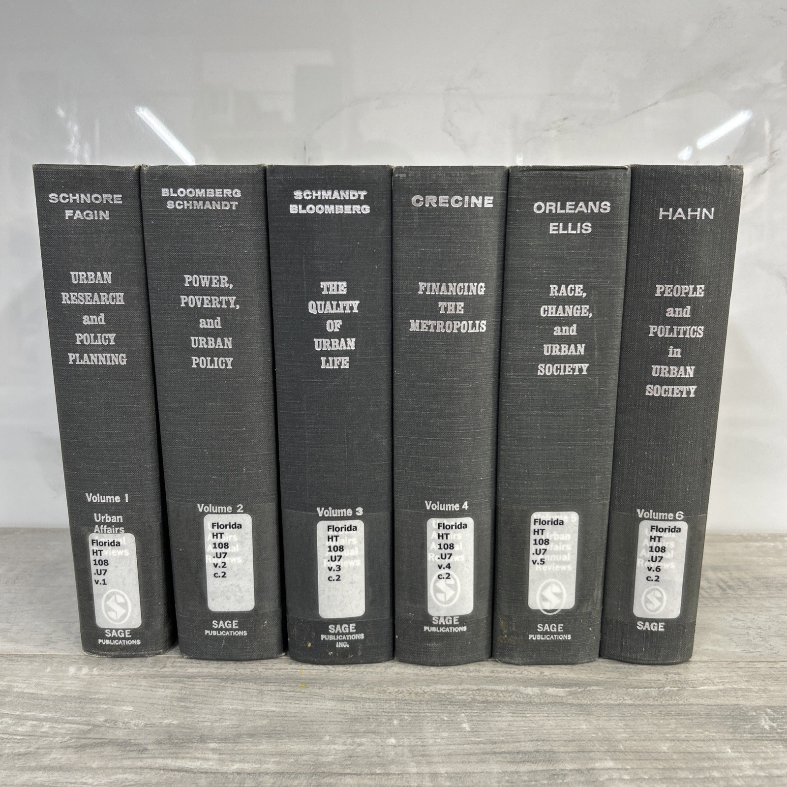 Urban Affairs Annual Reviews, 6 Volume Set, Sage Publications, Bible References