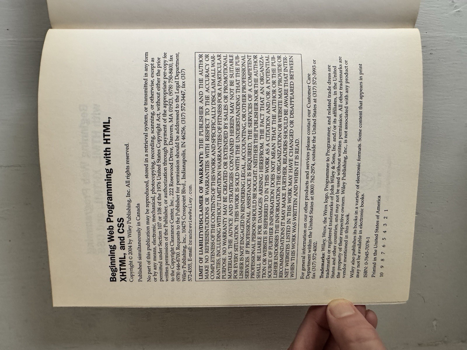 Beginning Web Programming with HTML, XHTML, and CSS by Jon Duckett 2004
