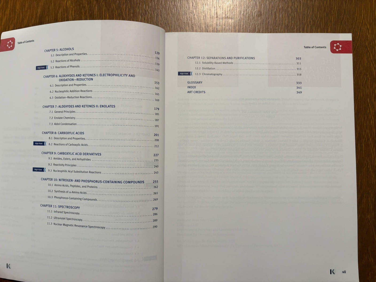 Used 2023-2024 Kaplan Mcat study book set, including notebook booklet
