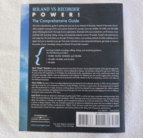 Roland VS Recorder Power! The Comprehensive Guide Thomson Course Technology PB