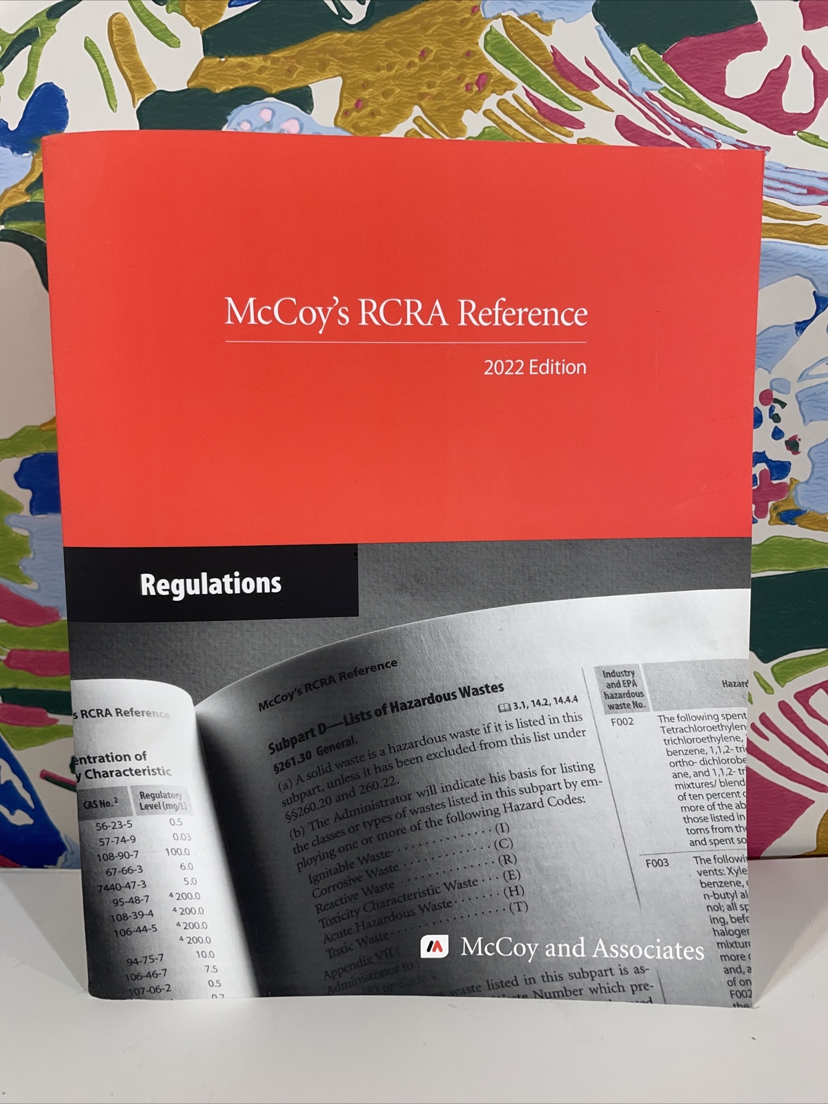 2022 Edition McCoy’s RCRA Reference Regulations Book (1 Book) NEW