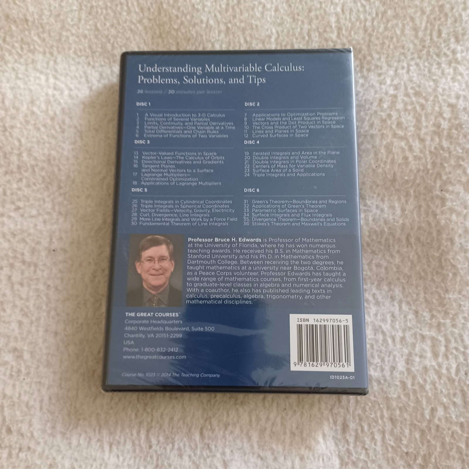 Understanding Multivariable Calculus : Problems, Solutions, and Tips 6 DVDs NEW