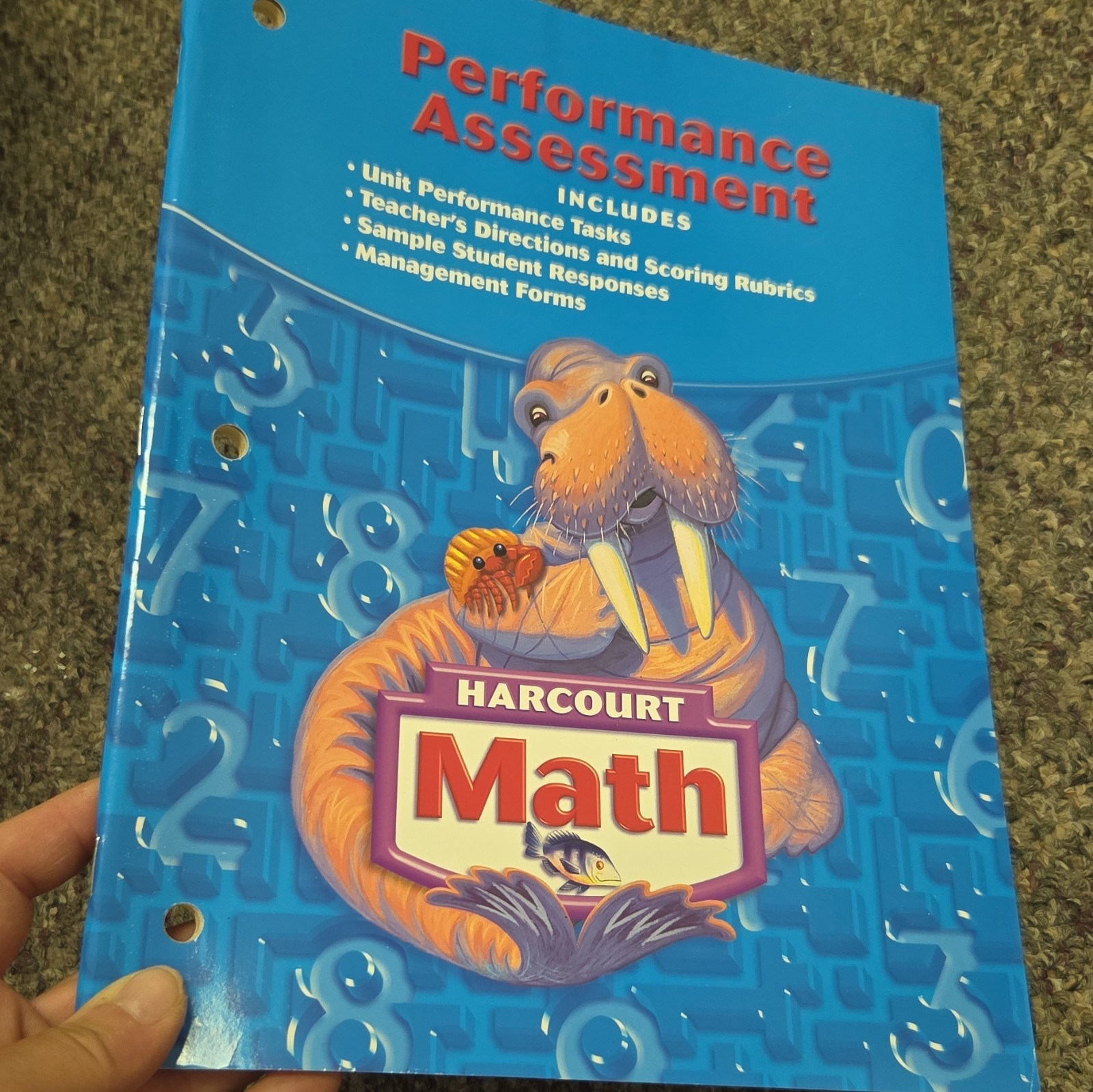 Harcourt Math Performance Assessment Book Mathematics English