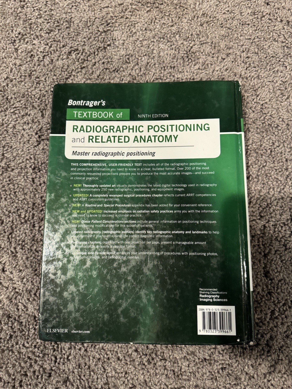 Bontrager’s Textbook of Radiographic Positioning and Related Anatomy