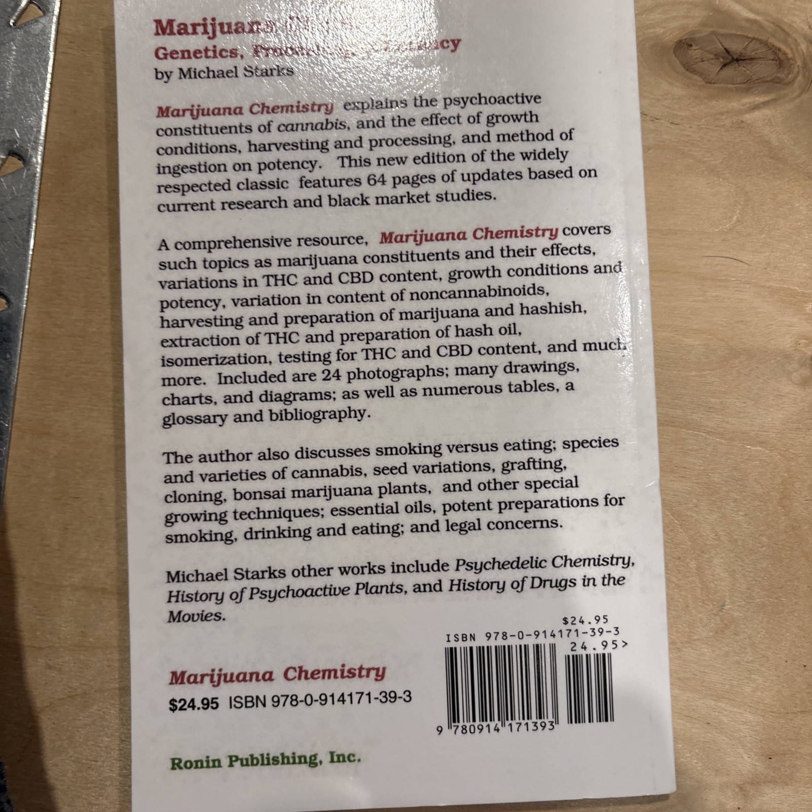 Chemistry, Medical Marijuana 4 Book Lot(.#195-4)