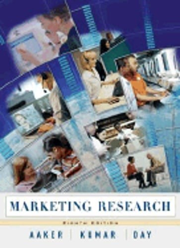 Marketing Research by David A Aaker: Used