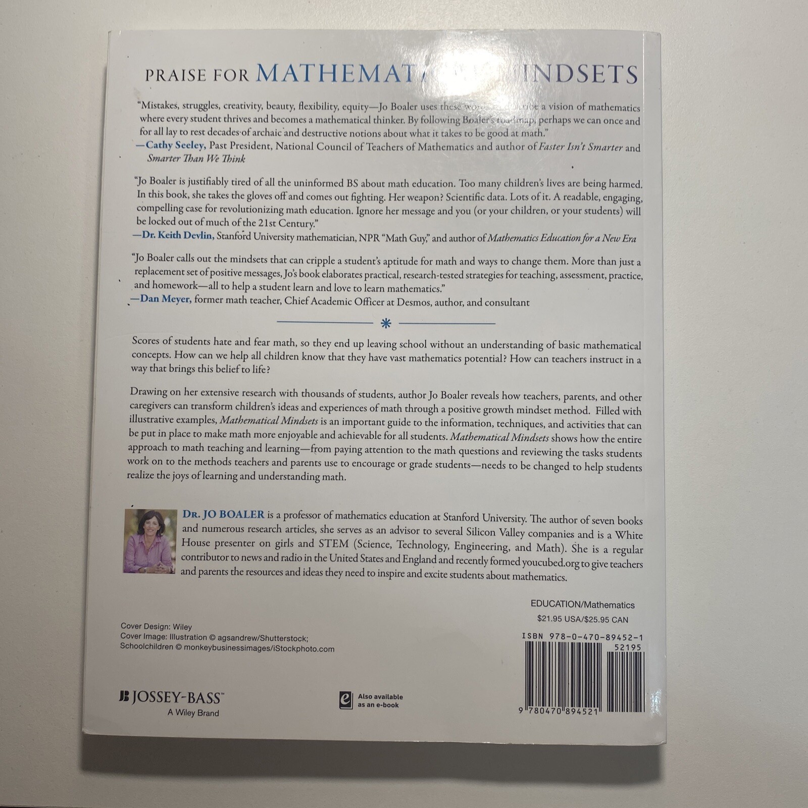 Mathematical Mindsets Unleashing Students Potential Jo Boaler First Edition 2016