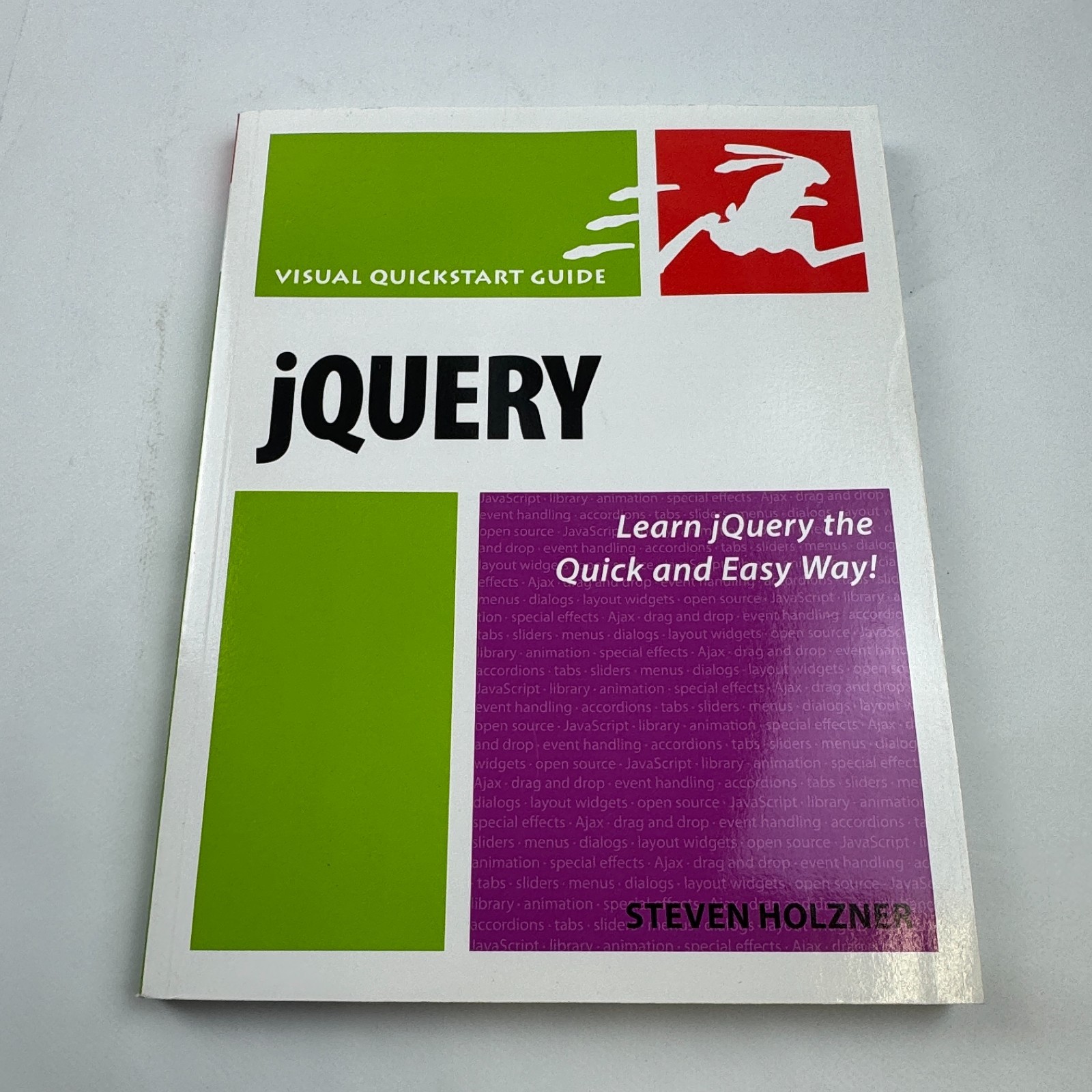 jQuery (Visual QuickStart Guide) Book Paperback Steven Holzner