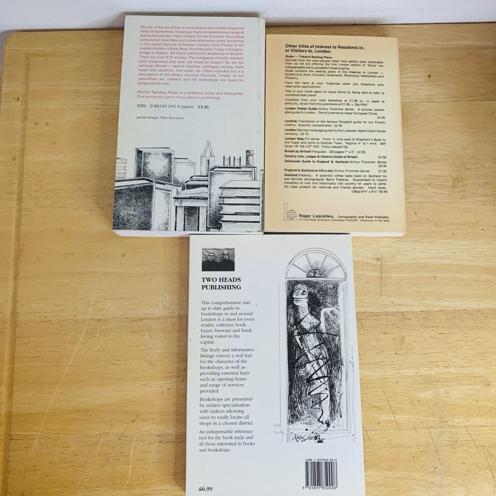 The Bookshops of London Book Bundle x 3 Mixed Paperback Lot