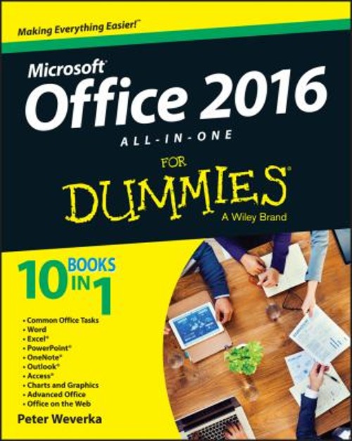 Office 2016 All-In-One for Dummies Paperback Peter Weverka