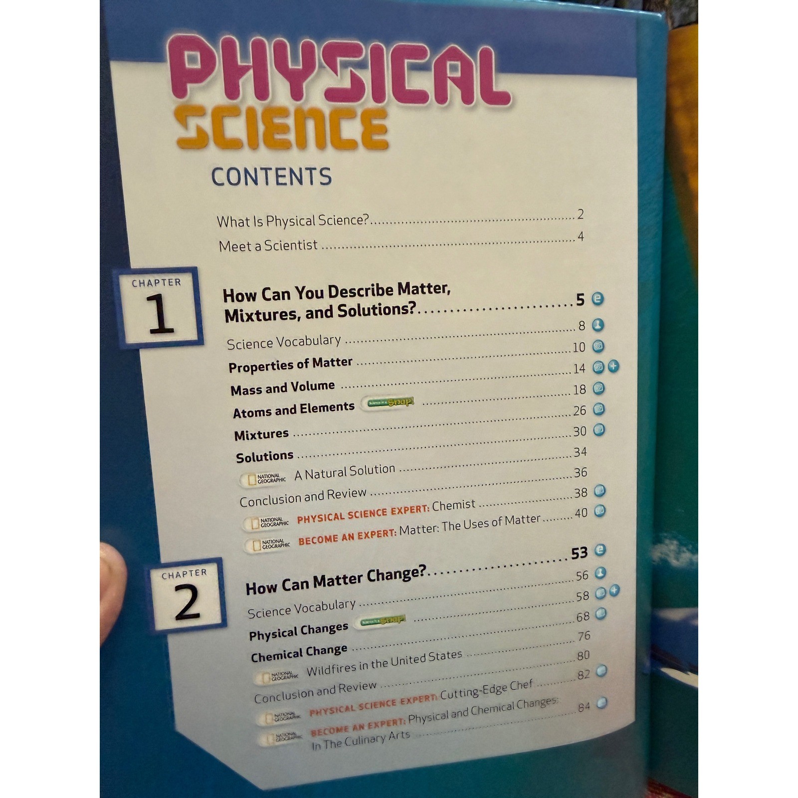 National Geographic Science Big Ideas Book Set Life Physical Earth Science 3 Pc