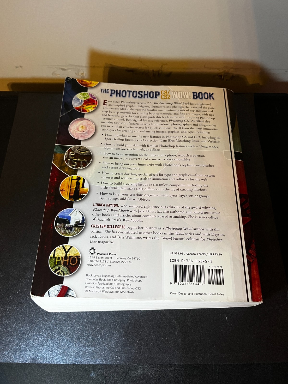 Photoshop CS / CS2 Wow! Book by Dayton, Linnea , LARGE PB (No DVD Included)