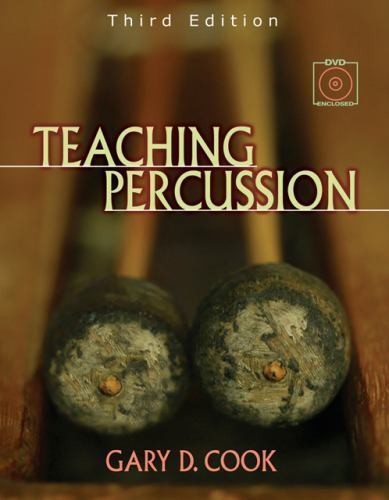 Teaching Percussion – 9780534509903, paperback, Gary D Cook