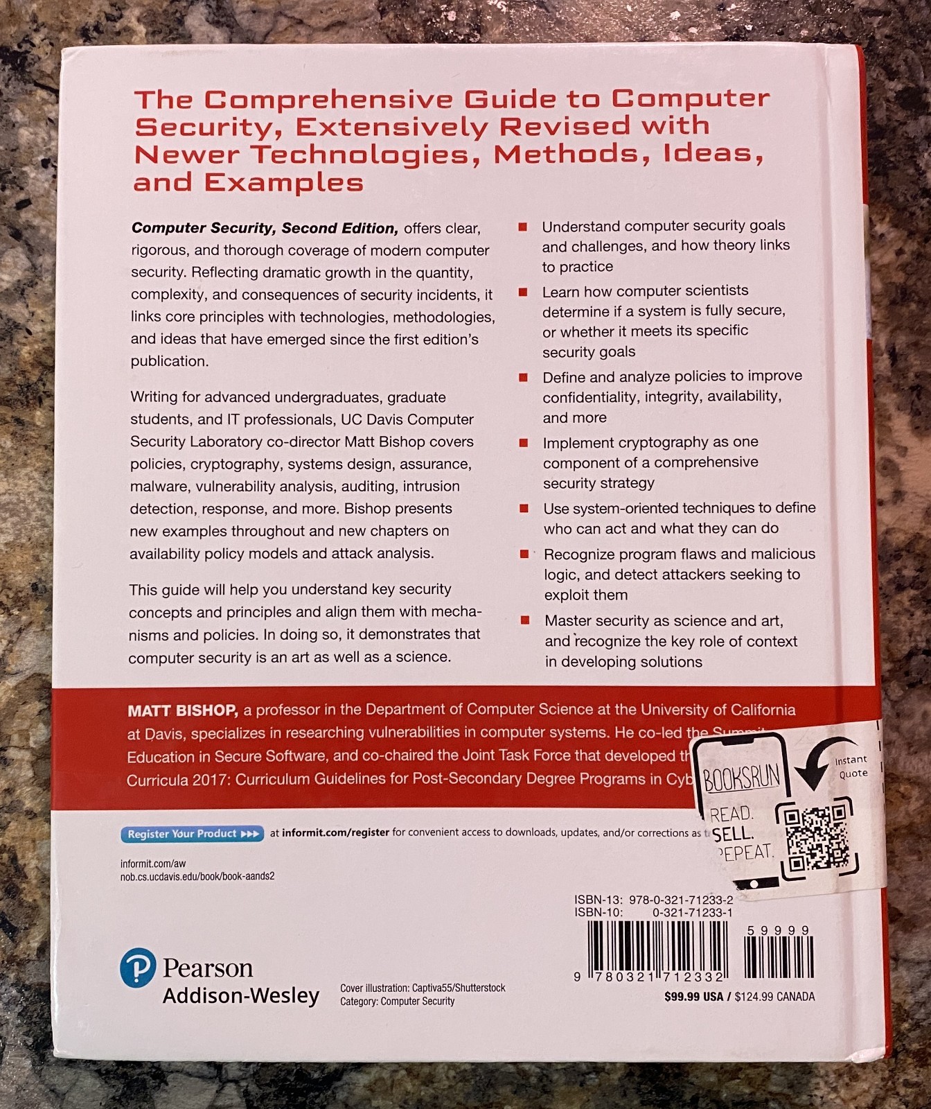 Computer Security: Art and Science-2nd Edition-Matt Bishop-Hardcover