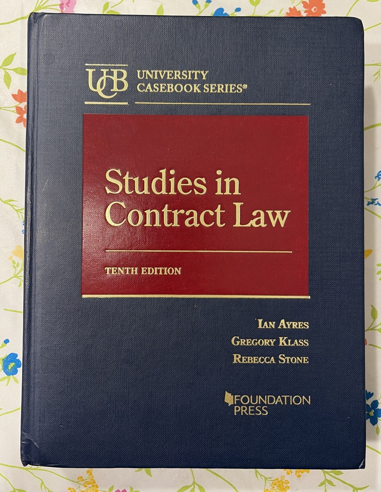 Studies In Contract Law by Ian Ayres 10th Edition Hardcover – GREAT, no marks