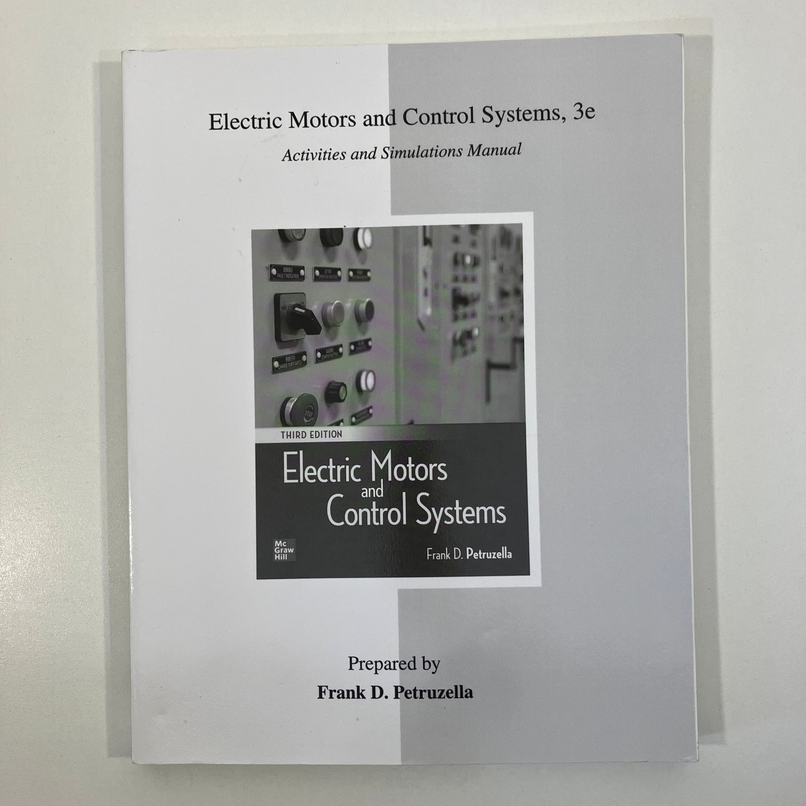 Electric Motors and Control Systems Activities & Simulations Manual 3rd Ed TPB