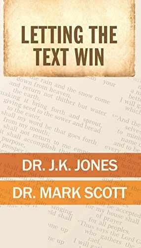 Letting the Text Win – Paperback, by Jones J K; Scott Mark – Very Good