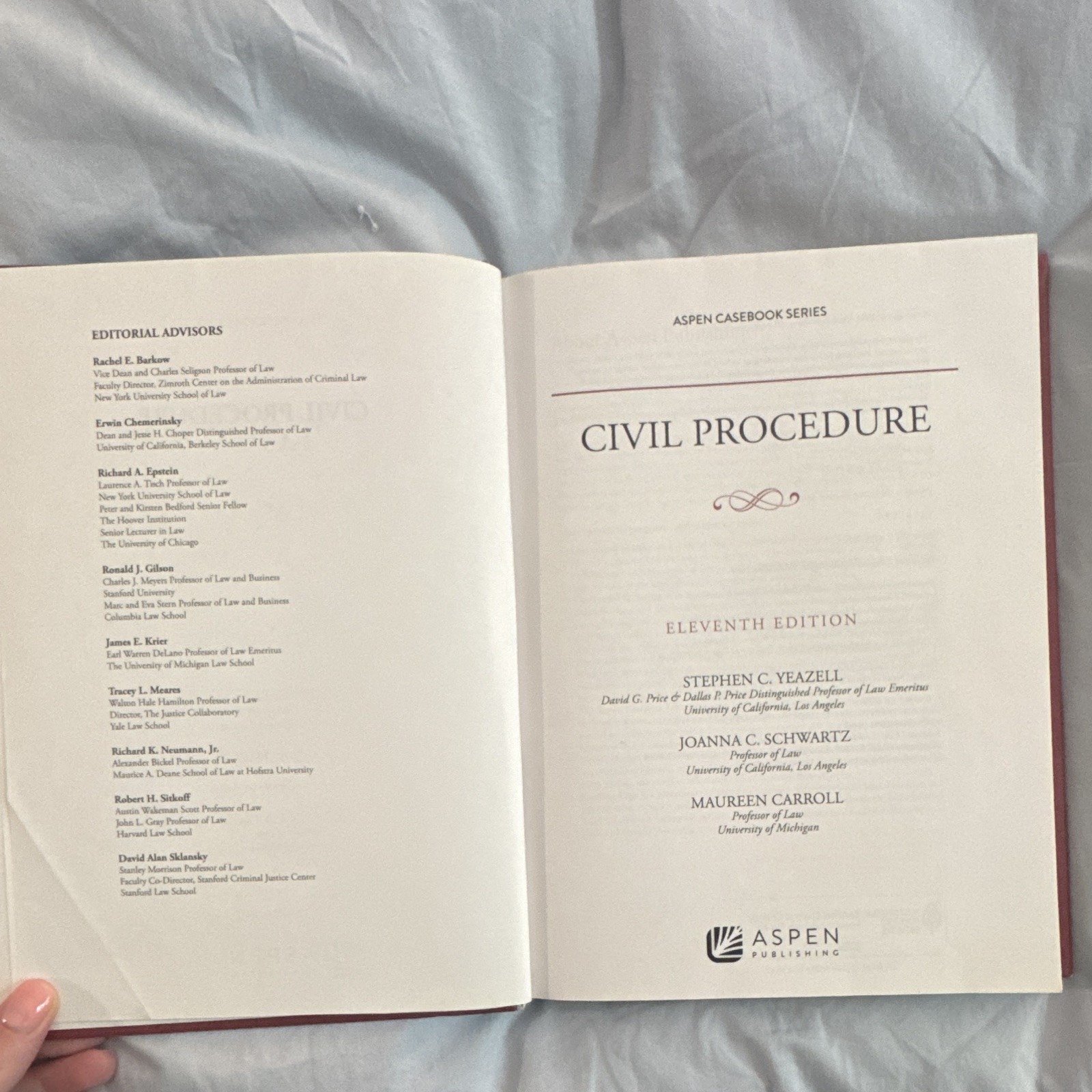 Aspen Casebook Series Civil Procedure 11th Edition 2018 Hardcover Textbook