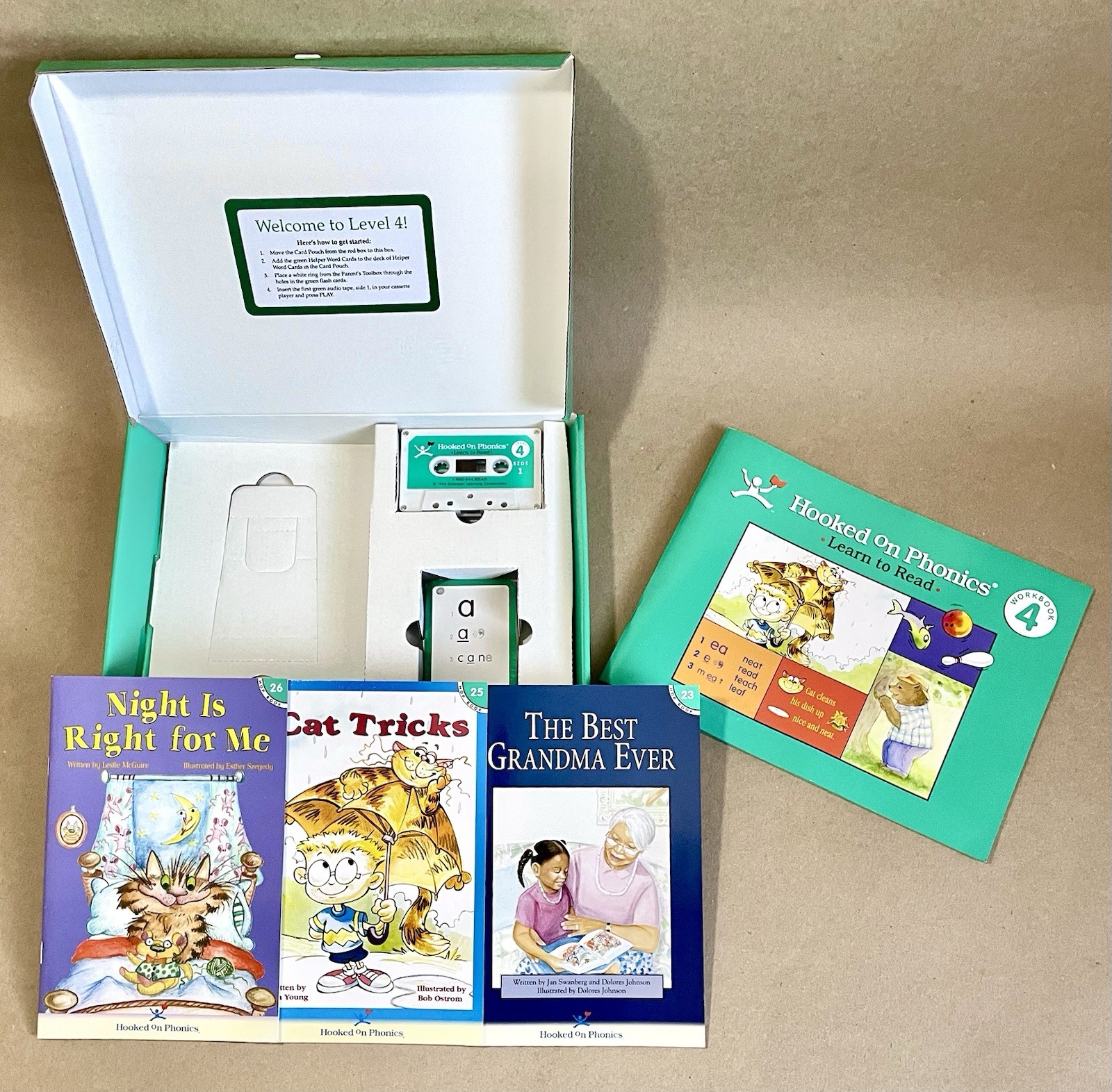 Vtg Hooked On & Saxon Phonics – Mixed Lot, Parent’s Toolbox, Level 2, 4 & Misc.