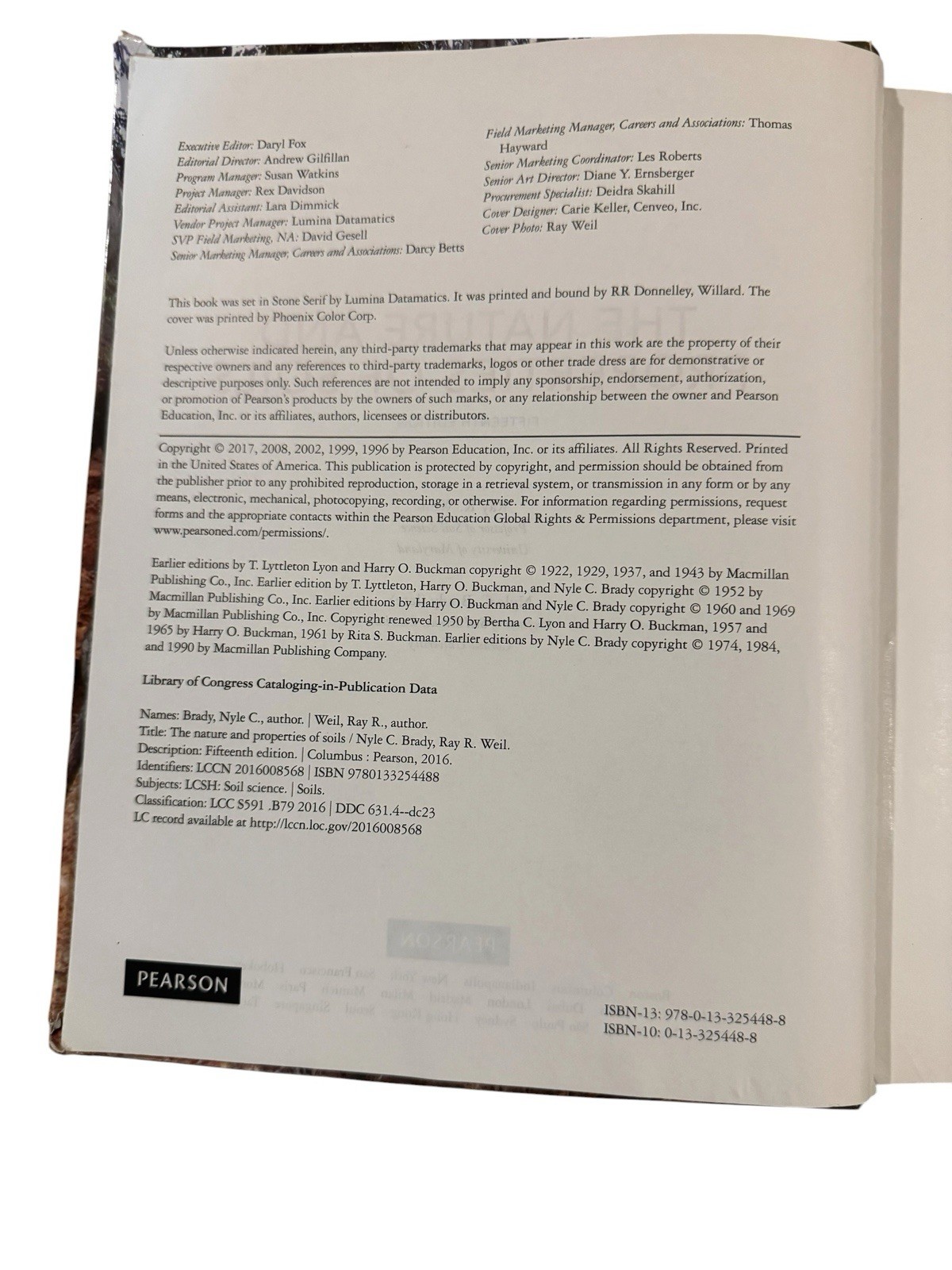 Nature and Properties of Soils by Nyle Brady Late, Ray Weil, Nyle Brady and…