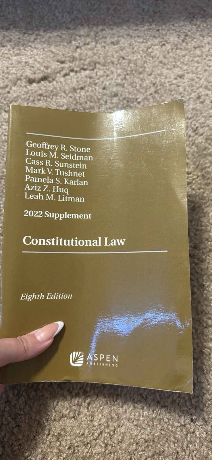 Supplements Ser.: Constitutional Law : 2022 Supplement