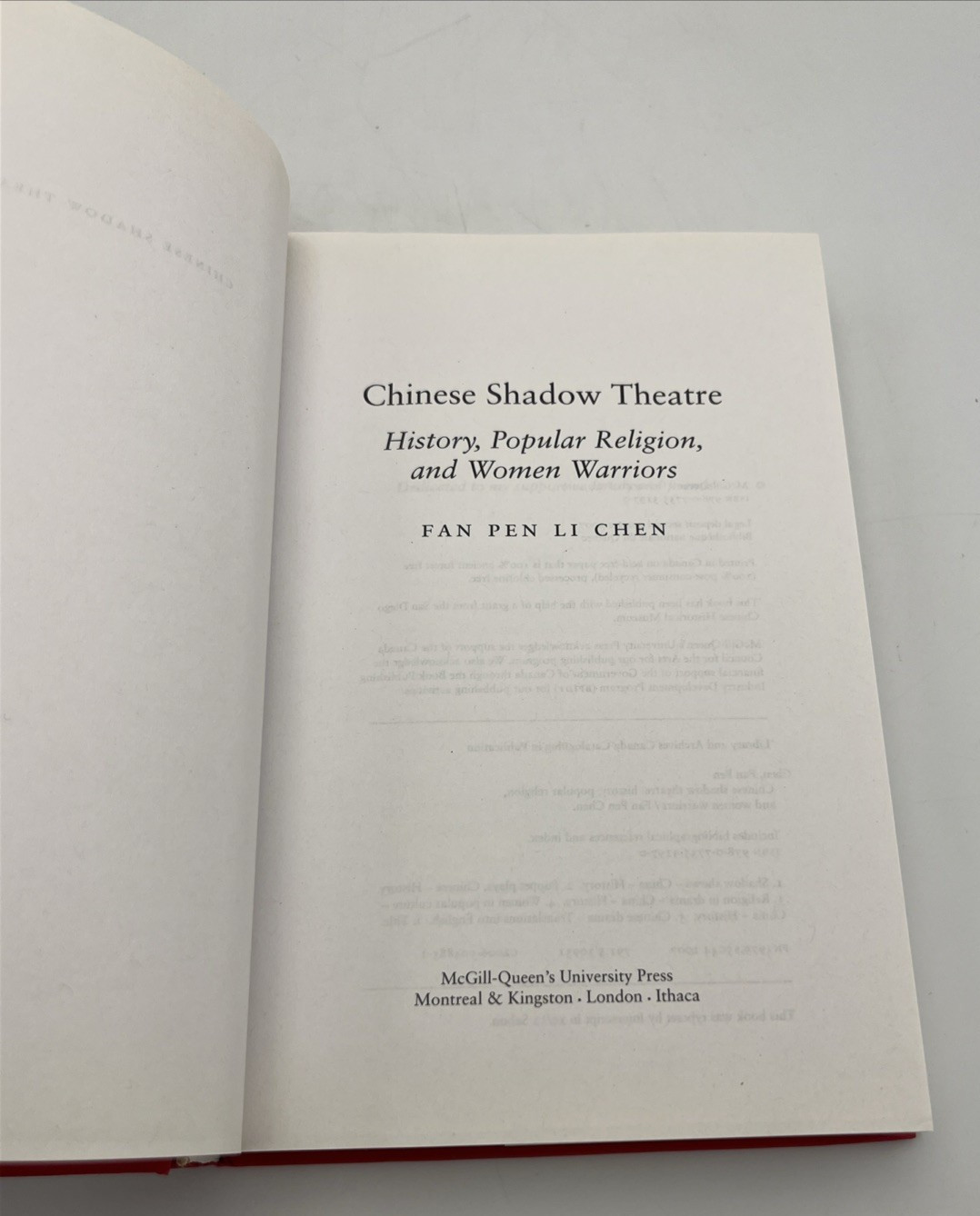 Chinese Shadow Theatre History Popular Religion and Women Warriors Chen Fan