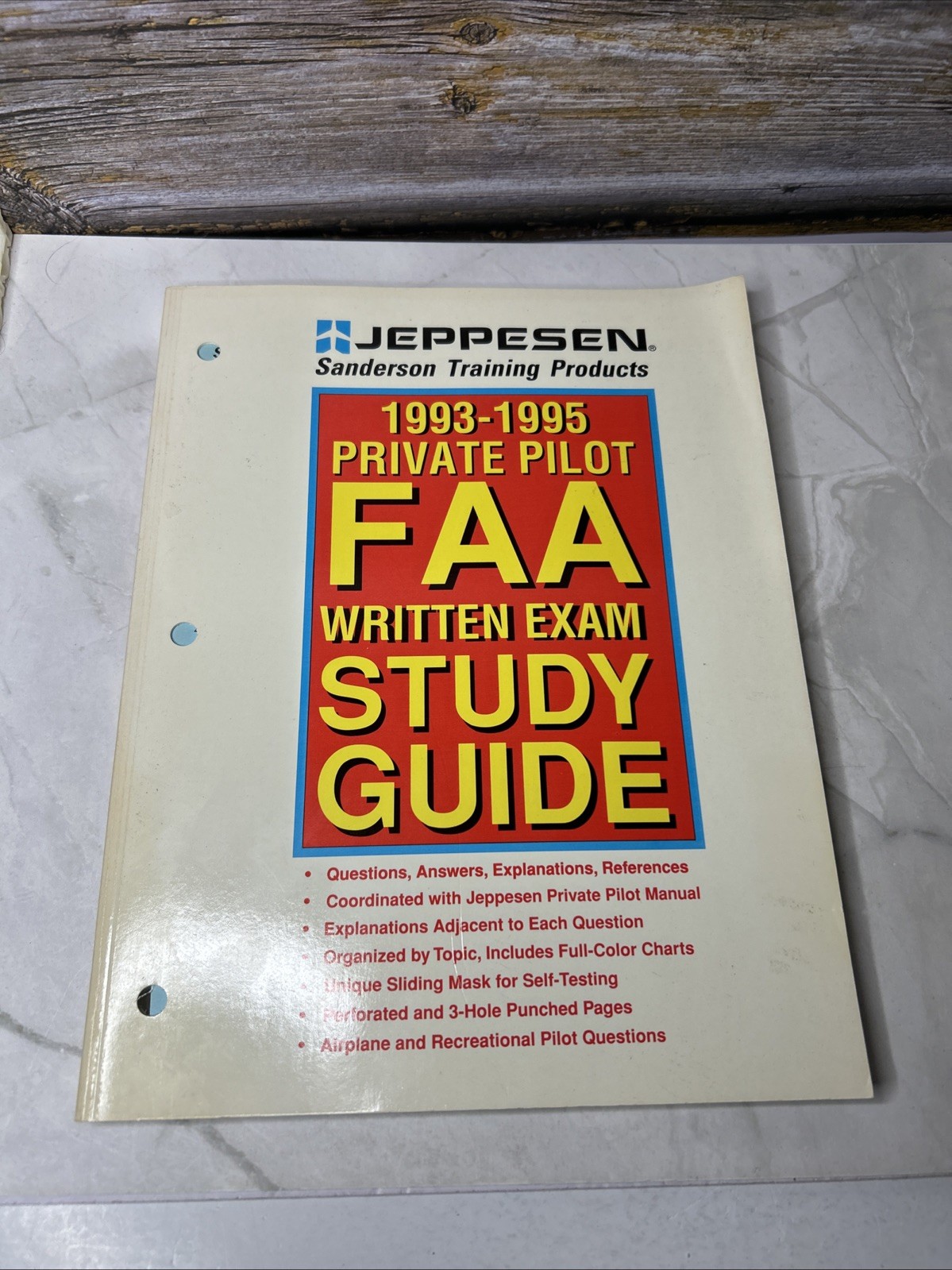 Jeppesen Sanderson Private Pilot Manual Training Aviation Flying 1993-1995