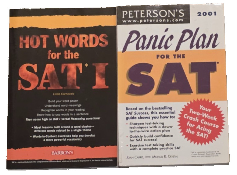 SAT Study Guide 2-Book Set: Hot Words Vocabulary + Panic Plan Prep