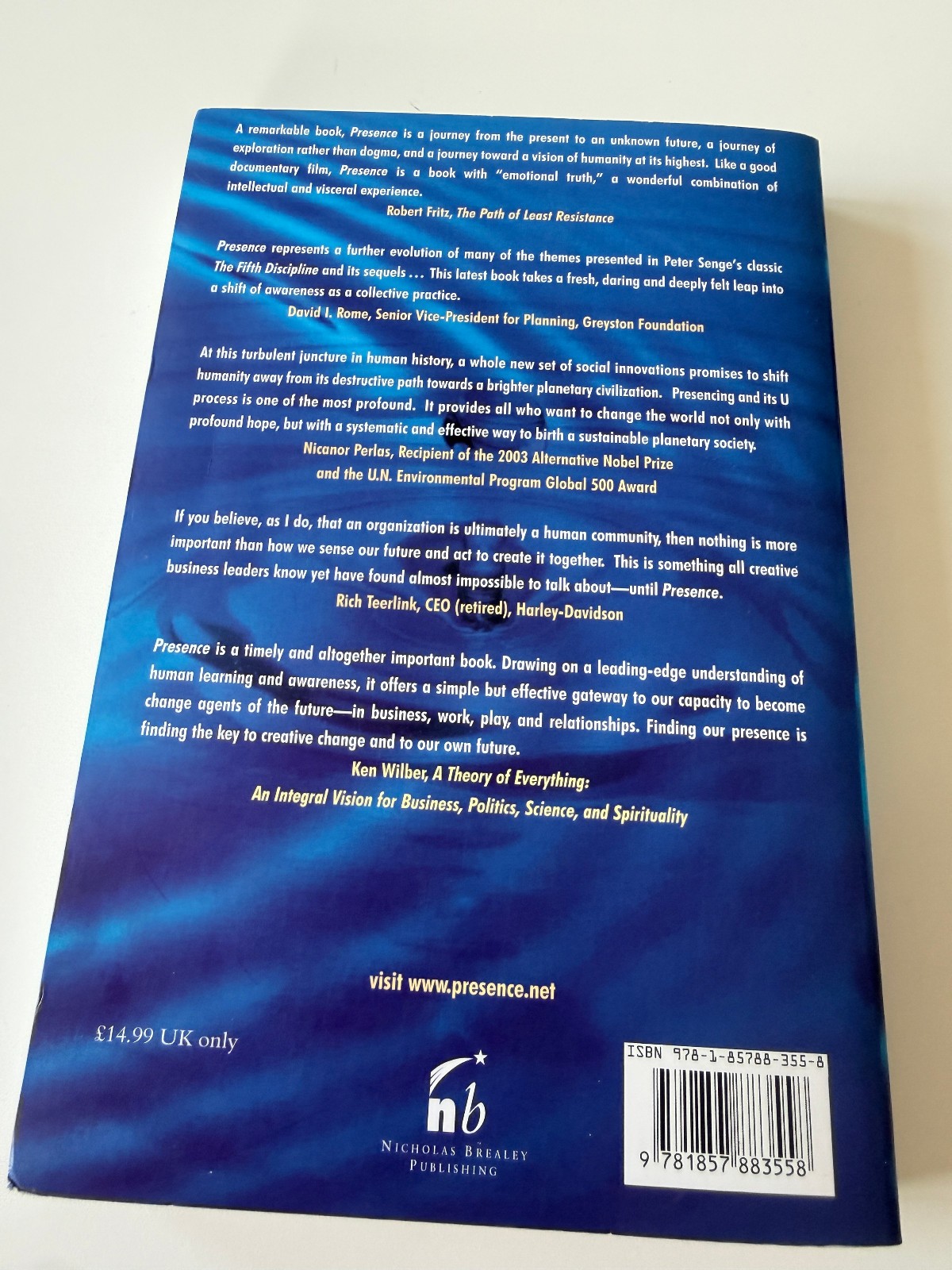 Presence Peter Senge Exploring Profound Change Scharmer Jaworsk