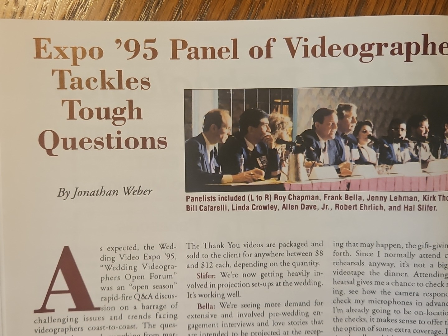 Wedding Videography Today Magazine – Vol 6, No 4 – July – October 1995 – RARE