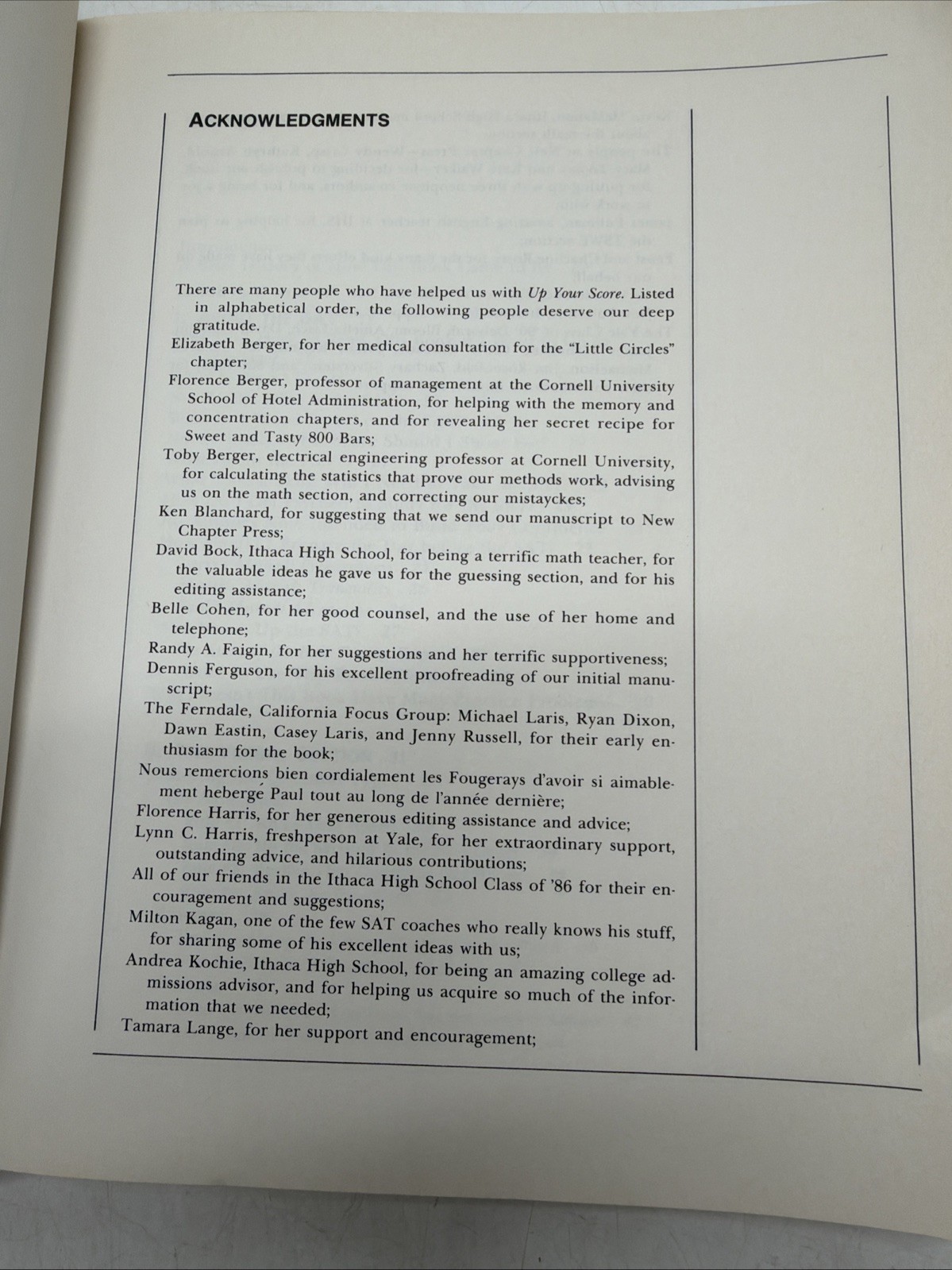 Up Your S.A.T. Score: The Underground Guide to Psyching Out the Scholastic…