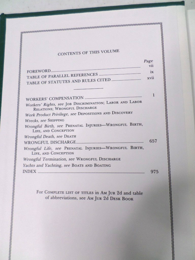 American Jurisprudence 2d 1992 State & Federal 2nd Ed Vol 82 w/ 1998 Supplement