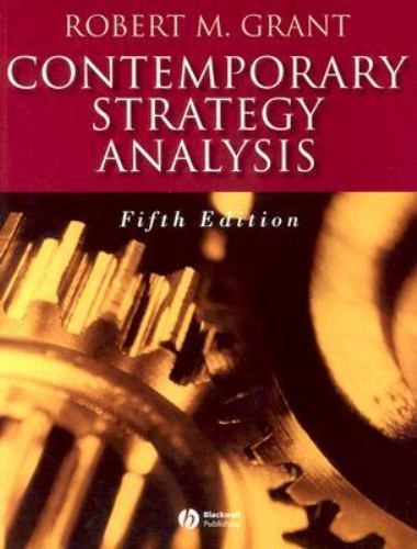 Contemporary Strategy Analysis: Concepts,- 1405119993, Robert M Grant, paperback